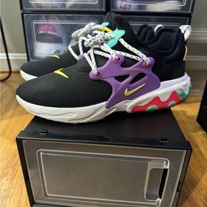 Nike React Presto Sneakers - Black/Purple/Multi
